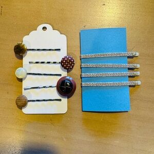 Assorted Decorative Bobby Pin Set - Browns & Creams